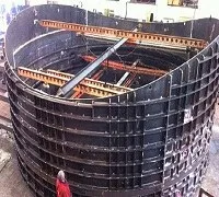 Curved steel shaft lining and formwork fabricated by MSR
