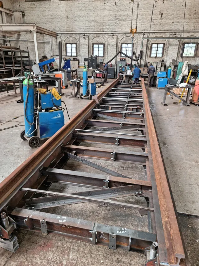 Beam fabrication underway in MSR's Bootle workshop